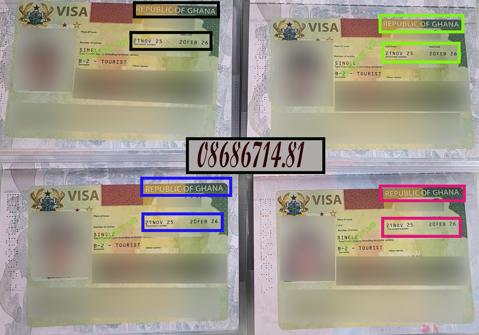 Visa Ghana du lịch